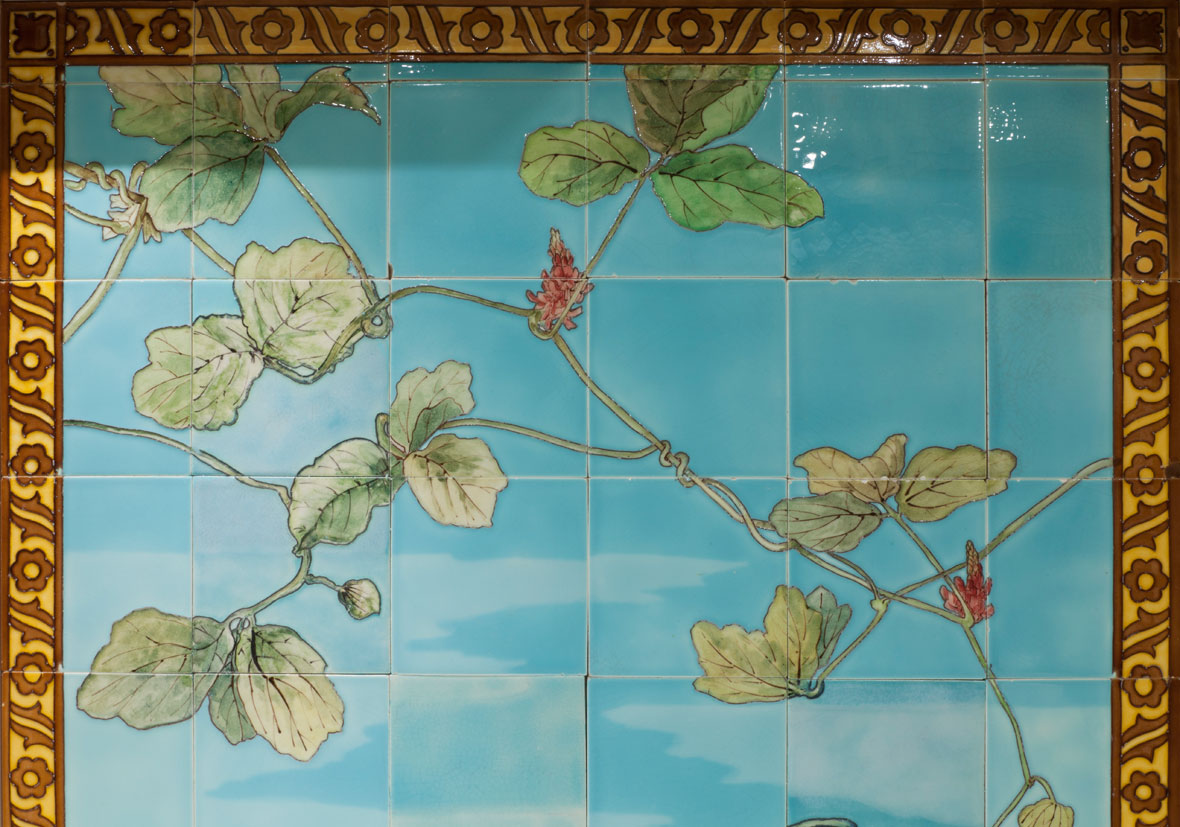 Pair of Sarreguemines Wall Panels